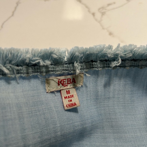 Reba Embroidered Blue Dress - Picture 6 of 8